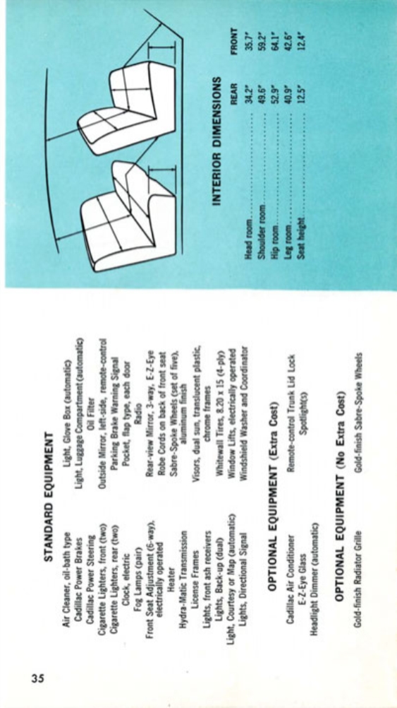 1956 Cadillac Salesmans Data Book Page 80